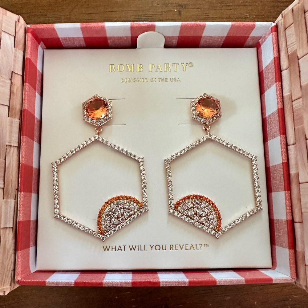 New! Bomb Party Market Fresh earrings..